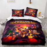 Minecraft Cosplay Bedding Set Full Duvet Cover Comforter Bed Sheets - EBuycos