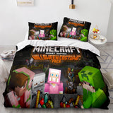 Minecraft Cosplay Bedding Set Full Duvet Cover Comforter Bed Sheets - EBuycos