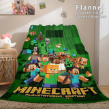 Minecraft Flannel Fleece Throw Cosplay Blanket Comforter Set - EBuycos