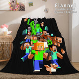 Minecraft Flannel Fleece Throw Cosplay Blanket Comforter Set - EBuycos