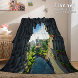 Minecraft Flannel Fleece Throw Cosplay Blanket Comforter Set - EBuycos