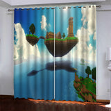 Minecraft Pattern Curtains Blackout Window Drapes