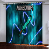 Minecraft Pattern Curtains Blackout Window Drapes