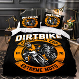 Motorcycles Pattern Bedding Set Quilt Cover Without Filler