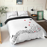 Music Note Comforter Bedding Sets Musical Theme Duvet Cover Bed Sheets - EBuycos