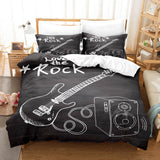 Music Note Comforter Bedding Sets Musical Theme Duvet Cover Bed Sheets - EBuycos