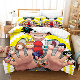My Hero Academia Cosplay Bedding Set Duvet Cover Comforter Bed Sheets - EBuycos