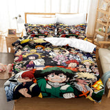 Anime My Hero Academia Cosplay Bedding Set Duvet Cover Comforter Bed Sheets - EBuycos
