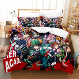 Anime My Hero Academia Cosplay Bedding Set Duvet Cover Comforter Bed Sheets - EBuycos