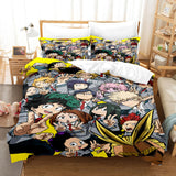 Anime My Hero Academia Cosplay Bedding Set Duvet Cover Comforter Bed Sheets - EBuycos