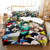 Anime My Hero Academia Cosplay Bedding Set Duvet Cover Comforter Bed Sheets - EBuycos