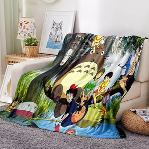 My Neighbour Totoro Blanket Flannel Throw Room Decoration