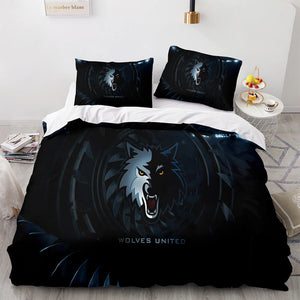NBA Team Cosplay Bedding Set Full Duvet Cover Comforter Bed Sheets - EBuycos