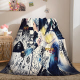 ONE PIECE Cosplay Flannel Fleece Throw Blanket Comforter Bedding Sets - EBuycos