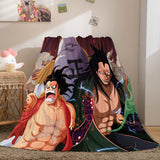 ONE PIECE Cosplay Flannel Fleece Throw Blanket Comforter Bedding Sets - EBuycos