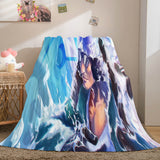 ONE PIECE Cosplay Soft Flannel Fleece Throw Blanket Comforter Sets - EBuycos
