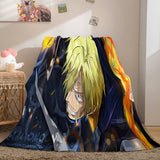 ONE PIECE Cosplay Soft Flannel Fleece Throw Blanket Comforter Sets - EBuycos