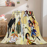ONE PIECE Cosplay Soft Flannel Fleece Throw Blanket Comforter Sets - EBuycos