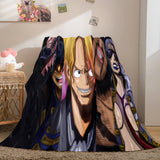 ONE PIECE Cosplay Soft Flannel Fleece Throw Blanket Comforter Sets - EBuycos