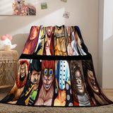 ONE PIECE Cosplay Soft Flannel Fleece Throw Blanket Comforter Sets - EBuycos