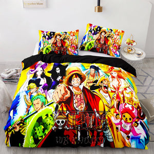 One Piece Cosplay Bedding Sets Duvet Covers Quilt Comforter Bed Sheets - EBuycos