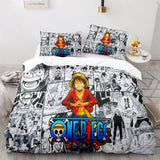 One Piece Cosplay Bedding Sets Soft Duvet Covers Comforter Bed Sheets - EBuycos