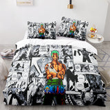 One Piece Cosplay Bedding Sets Soft Duvet Covers Comforter Bed Sheets - EBuycos