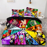 One Piece Cosplay Bedding Sets Soft Duvet Covers Comforter Bed Sheets - EBuycos