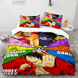 One Piece Cosplay Bedding Sets Soft Duvet Covers Comforter Bed Sheets - EBuycos