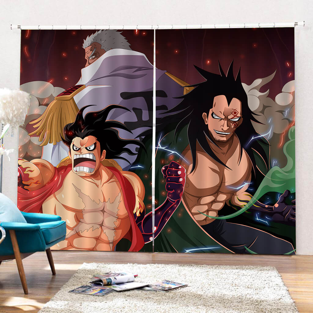 One Piece Curtains Cosplay Blackout Window Drapes for Room Decorations