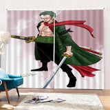 One Piece Curtains Cosplay Blackout Window Drapes for Room Decorations