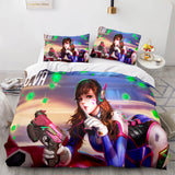 Overwatch Cosplay 3 Piece Bedding Sets Quilt Covers Without Filler