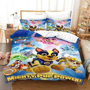 PAW Patrol Season 1 Bedding Set Kids Duvet Cover Quilt Bed Sheets Sets - EBuycos