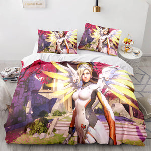PS4 Overwatch Cosplay Bedding Set Duvet Covers Comforter Bed Sheets - EBuycos