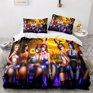 PS4 Overwatch Cosplay Bedding Set Duvet Covers Comforter Bed Sheets - EBuycos