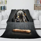 Pet Puppy Dog Flannel Blanket Comforter Bedding Sets for All Seasons - EBuycos