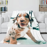 Pet Puppy Dog Flannel Blanket Comforter Bedding Sets for All Seasons - EBuycos