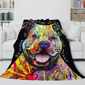 Pet Puppy Dog Flannel Blanket Comforter Bedding Sets for All Seasons - EBuycos