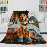 Pet Puppy Dog Flannel Blanket Comforter Bedding Sets for All Seasons - EBuycos