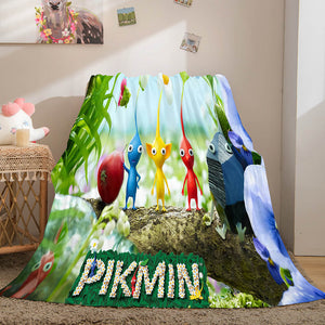Pikmin Soft Flannel Fleece Throw Cosplay Blanket Comforter Bedding Set - EBuycos