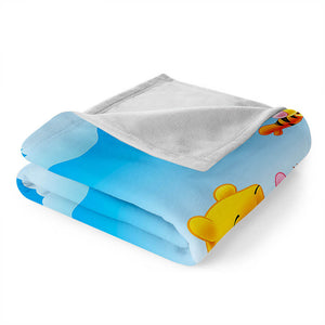 Pooh Bear Blanket Flannel Throw Room Decoration