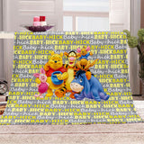 Pooh Bear Blanket Flannel Throw Room Decoration