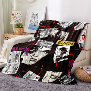 Pop Blanket Flannel Fleece Throw Cosplay Blanket Room Decoration