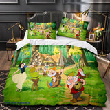 Princess Snow White Cinderella Belle Bedding Set Quilt Duvet Cover Sets - EBuycos