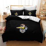 Rick And Morty 3 Piece Bedding Set Quilt Duvet Cover Bed Sheets Sets - EBuycos