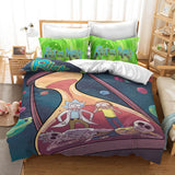 Rick And Morty Bedding Set Duvet Cover Christmas Sheets Bed Sets - EBuycos