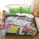 Rick And Morty Bedding Set Duvet Cover Christmas Sheets Bed Sets - EBuycos