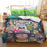 Rick And Morty Cosplay Bedding Duvet Cover Halloween Sheets Bed Sets - EBuycos