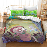 Rick And Morty Bedding Set Quilt Duvet Cover Christmas Sheets Bed Sets - EBuycos