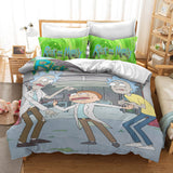 Rick And Morty Bedding Set Quilt Duvet Cover Christmas Sheets Bed Sets - EBuycos